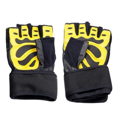 23. Schwarz/Gelb HMS RST01 rS Gym Handschuhe