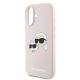 6. Karl Lagerfeld Silikon Nauble Heads Print MagSafe Case für iPhone 16 Plus - Pink