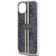 6. Guess IML 4G Gold Stripe Hülle für iPhone 15 Plus / 14 Plus – Schwarz