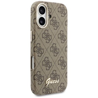 4. Guess 4G Script MagSafe Hülle für iPhone 17 - Braun