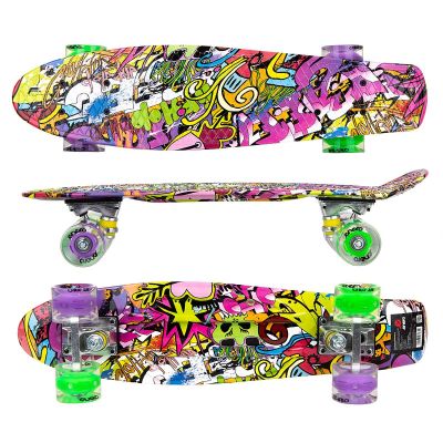 4. PLASTIK-SKATEBOARD 22 ZOLL ENERO GRAFFITI LED 1030852