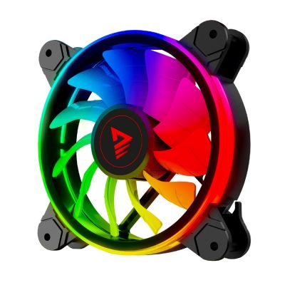 8. SAVIO SET MIT 4 ARGB-LÜFTERN 120 MM MIT STEUERUNG UND FERNBEDIENUNG FAN-01