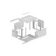8. LANBERG Wandregalschrank 19" 6U 600x600 GRAU PERFORATIONSTÜR (BAUFLAUF)