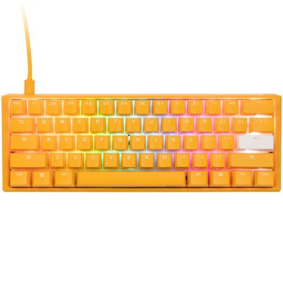 13. Ducky One 3 MINI Gelbe GATA-1746 RGB LED Gaming-Tastatur - MX-Clear (US)