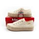 10. Lee Cooper Damen-Sneaker mit Schnürung, beige Plateau
