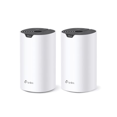 4. TP-LINK | AC1900 WLAN-System für das ganze Haus | Deco S7 (2er-Pack) | 802.11ac | 10/100/1000 Mbit/s | Ethernet-LAN-Anschlüsse (RJ-45): 1 | Mesh-Unterstützung: Ja | MU-MIMO: Ja | Kein mobiles Breitband | Antennentyp: Intern