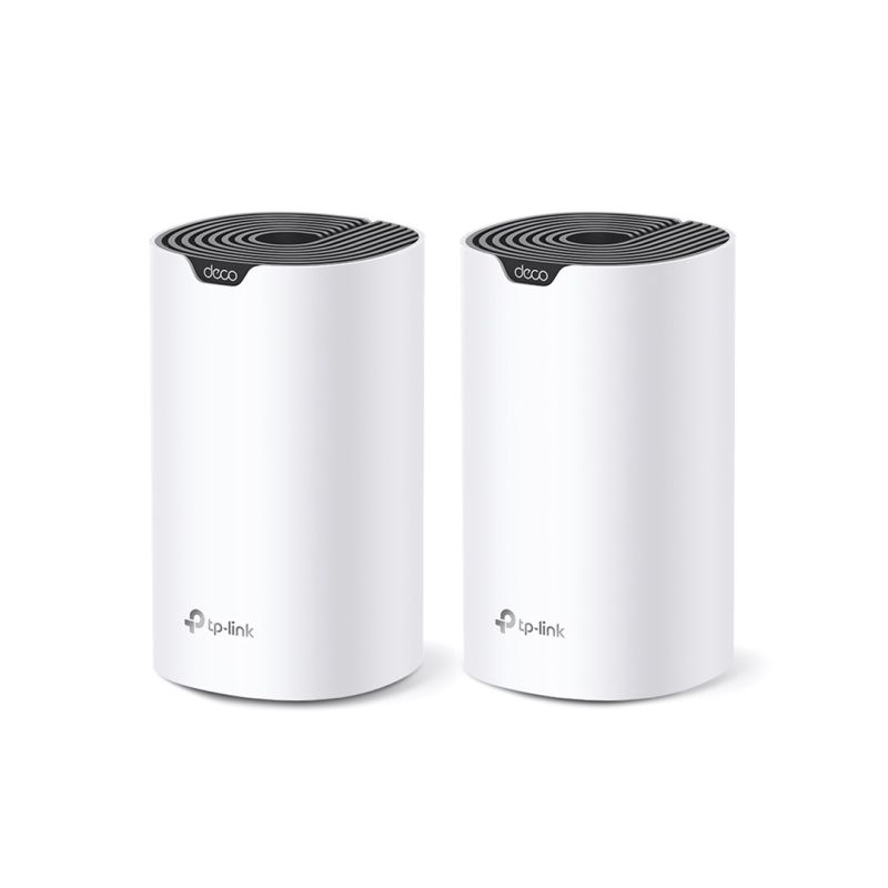 4. TP-LINK | AC1900 WLAN-System für das ganze Haus | Deco S7 (2er-Pack) | 802.11ac | 10/100/1000 Mbit/s | Ethernet-LAN-Anschlüsse (RJ-45): 1 | Mesh-Unterstützung: Ja | MU-MIMO: Ja | Kein mobiles Breitband | Antennentyp: Intern