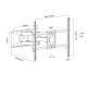 2. MACLEAN TV-HALTERUNG, VESA MAX 600X400, 32-85", 60KG, VERTIKAL UND HORIZONTAL VERSTELLBAR, PROFIL 65-390MM, SCHWARZ MC-789