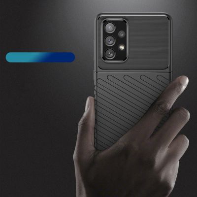 3. Thunder Case flexible gepanzerte Hülle für Samsung Galaxy A73 schwarz