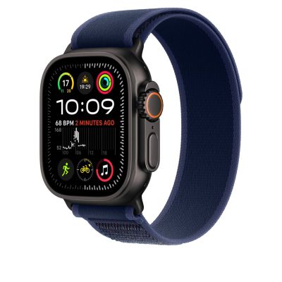 2. Apple Watch Trail Loop Armband für Watch Ultra 49mm Blau / Titan schwarz (S/M)