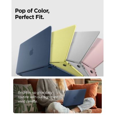 7. Spigen AirSkin Hülle für MacBook Neo 13" 2026 - Mattes Marineblau
