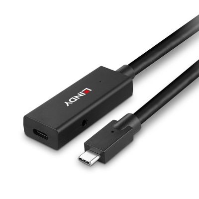 5. Lindy 43364 USB-Kabel USB 3.2 Gen 2 (3.1 Gen 2) 5 m USB-C 10 Gbit/s Schwarz