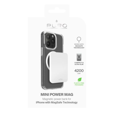 2. Puro Slim Power Mag 4200 mAh Powerbank mit MagSafe USB-C – weiß