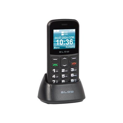BLOW Seniorentelefon mit Standfuß S18D schwarz