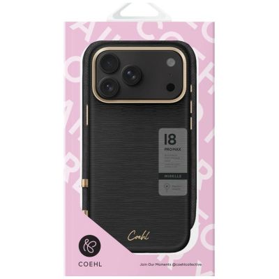 5. Uniq Coehl Mirelle Magnetische Ladehülle für iPhone 18 Pro Max / 17 Pro Max – Schwarz