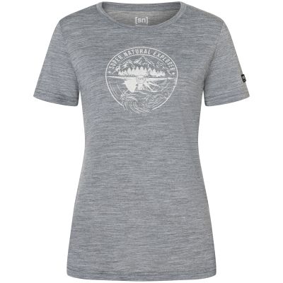 5. Damen-T-Shirt SUPER.NATURAL W Exploring Tee grau