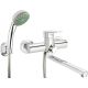Wandmontierte Waschtisch- und Badewannenarmatur mit Duschset BUT_057M 5907650826361