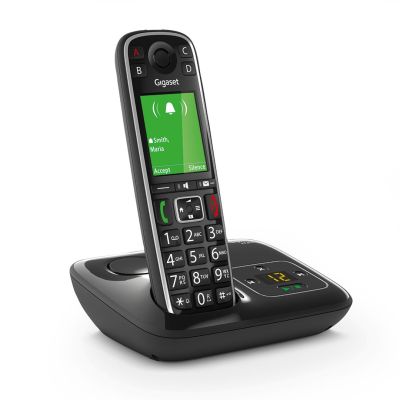 3. Gigaset E720A Analog/DECT-Telefon mit Anrufername und -ID, Schwarz
