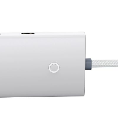 8. Baseus Lite Series HUB Adapter USB Typ C - 4x USB 3.0 2m weiß (WKQX030502)