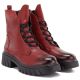 4. Damen-Stiefeletten mit Blockabsatz und Plateau in Rot Jezzi MR2502-9