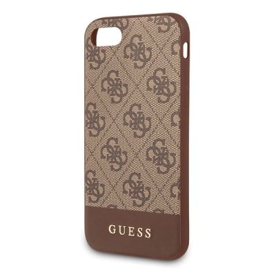 3. Guess 4G Stripe Collection Hülle für iPhone 7 / 8 / SE 2020 / SE 2022 - Braun