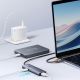 8. Baseus UltraJoy Series USB-A-Hub (4x USB-A 3.0, 1x USB-C, 5 V, 50 cm) – Grau