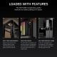 12. Corsair AIR 5400 LX-R LINK Tempered Glass Mid-Tower-Gehäuse, Schwarz