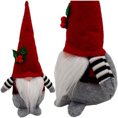 Dekorativer Gartenzwerg, 30 cm, mit Eberesche, Junge