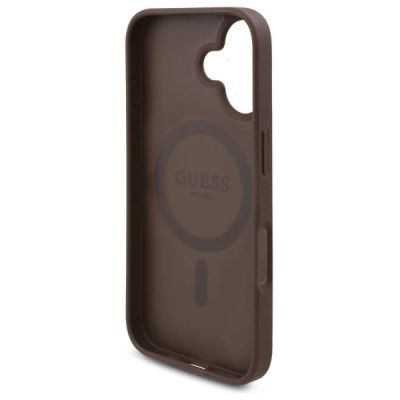 7. Guess GUHMP16SP4ROPEMCW iPhone 16 6,1" braun/braunes Hardcase 4G Flowers Print MagSafe