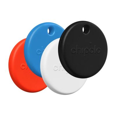 Chipolo POP Locator Set, 4-teilig, Rot, Blau, Schwarz, Weiß