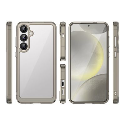 2. Outer Space Case Silikonhülle mit Gelrahmen für Samsung Galaxy S25+ – Transparent und Schwarz