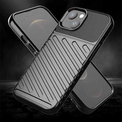 4. Thunder Case Flexibel Robuste Panzer Handyhülle TPU Schutzhülle für iPhone 13 mini blau