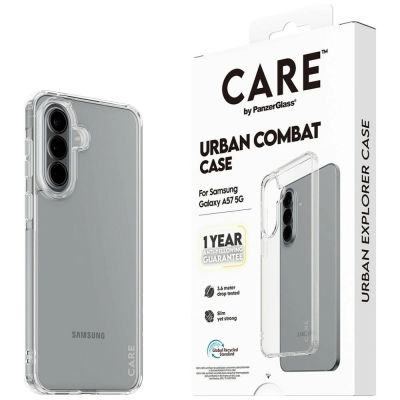 6. CARE by PanzerGlass Flagship Urban Combat Schutzhülle für Samsung Galaxy A57 - Transparent