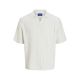 Jack&Jones Herren T-Shirt JORPAROS KNIT ESTER SS CROCHET POLO 12272562 SEA SALT