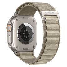Tech-Protect Nylon Pro Armband für Apple Watch 44 / 45 / 46 / 49 mm – beige-olivfarben