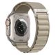 Tech-Protect Nylon Pro Armband für Apple Watch 44 / 45 / 46 / 49 mm – beige-olivfarben