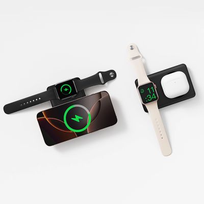 3. Baseus EnerFill FT11 10000mAh 27W MagSafe-kompatible Powerbank für Apple Watch und Smartphones mit 20V/3A 30cm USB-C-Kabel – Schwarz