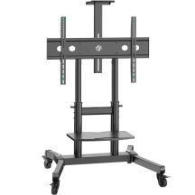 ONKRON TS1891-B Mobiler, neigbarer TV-Ständer für 50-90"-Fernseher, max. 100 kg, schwarz