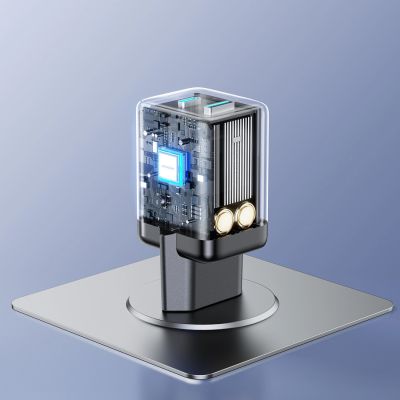 8. Joyroom JR-TG8 GaN 45W USB-C + USB-A Wandladegerät – Schwarz