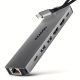 9. Axagon HMC-7HX2 USB-Hub USB 3.2 Gen 1 (3.1 Gen 1) Typ-C Grau