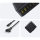 9. Baseus EnerFill FH21 120W Ladestation 4xUSB-C + 2xUSB-A - Schwarz