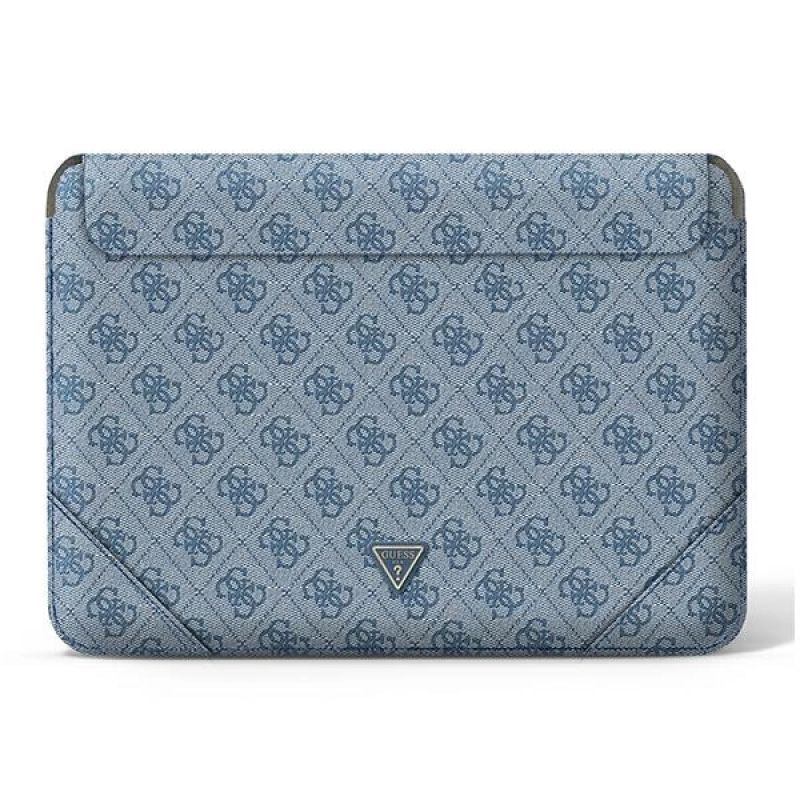 Guess 4G Uptown Triangle Logo-Hülle für einen 16-Zoll-Laptop – blau