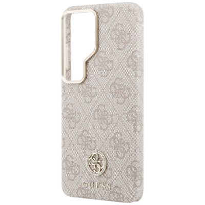 6. Guess 4G Strass-Rundlogo MagSafe Hülle für Samsung Galaxy S26 Ultra - Pink
