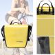 9. Rockbros AS-003-1Y wasserdichte Fahrradtasche mit Schultergurt, Vorder-/Hinterradbefestigung, 10–14 l – gelb