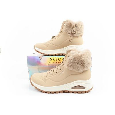 19. Skechers Uno Rugged Damen Isolierte Winterstiefel Braun