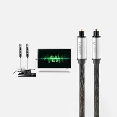 3. Ugreen AV108 10541 optisches Toslink/SPDIF-Kabel 3 m – grau