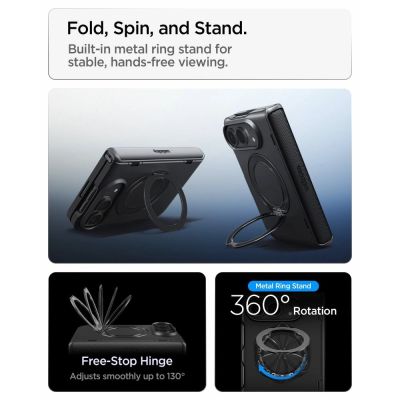 10. Spigen Slim Armor Pro S Magsafe Hülle für iPhone Duo – Schwarz