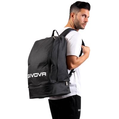 5. Rucksack Givova Zaino mit verstärktem Boden, schwarz B007-0010-UNICA