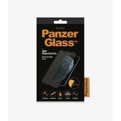 3. PanzerGlass E2E Super+ Privacy Panzerglas für iPhone X / XS / 11 Pro – mit schwarzem Rahmen
