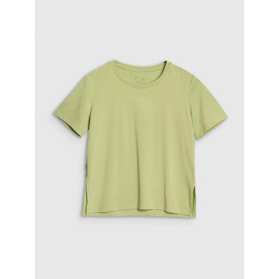 6. Schnelltrocknendes Oversize-Trainings-T-Shirt für Damen 4F 4FRSS25TFTSF1236-42S